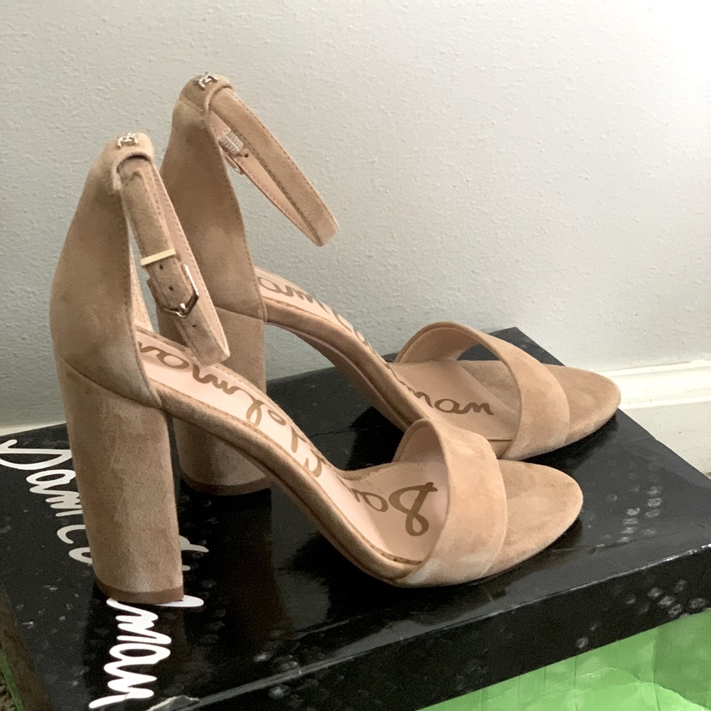 San Edelman Yaro Block heel - Suede - Oatmeal